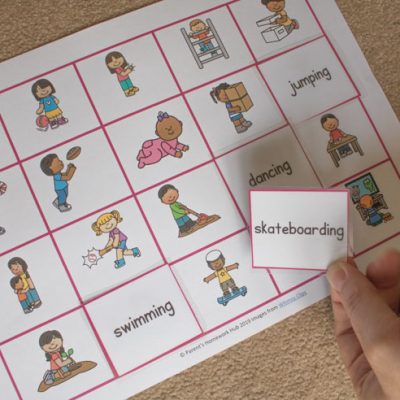 Using Your Verb Picture and Word package.