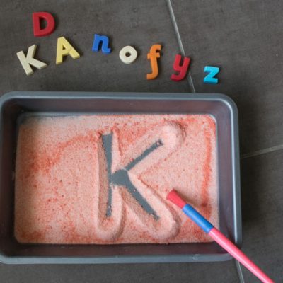 Salt Tray Letters and Words Activity