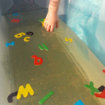 Water Play with Letters